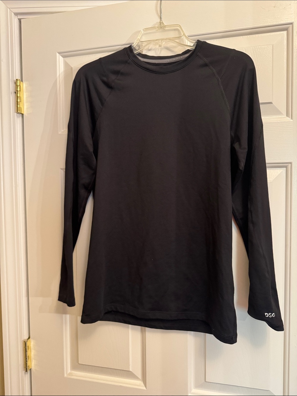 DSG Black Long-Sleeve Crew Performance Shirt